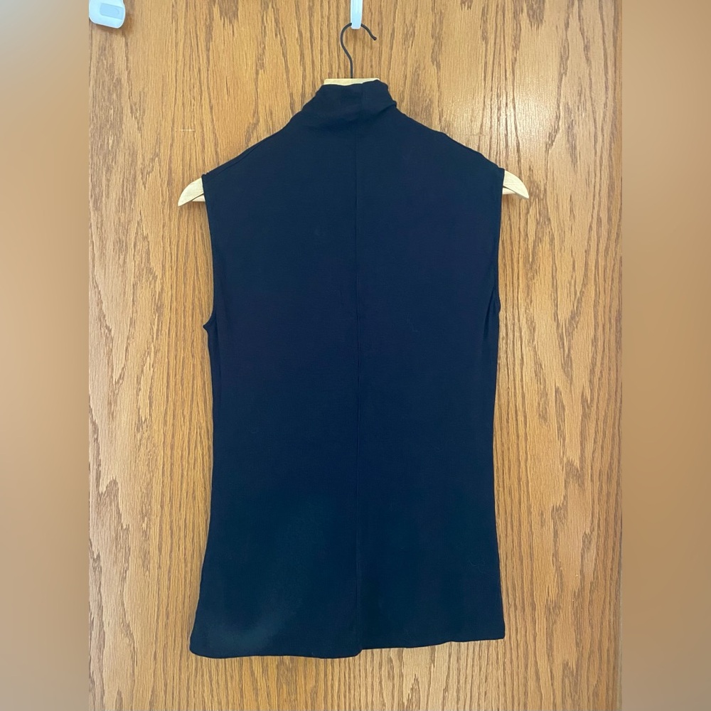 Babaton (Aritzia) Black Sleeveless Mock Neck Top - Picture 2 of 3